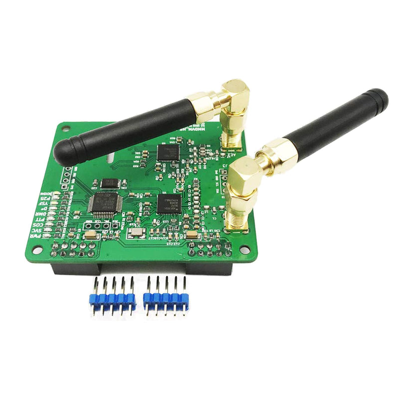 AURSINC MMDVM Duplex Hotspot Module Dual Hat V1.5.2 Support P25 DMR YSF NXDN DMR Slot 1 + Slot 2 for Raspberry Pi, Pi Zero (Without OLED and USB Port) Without OLED