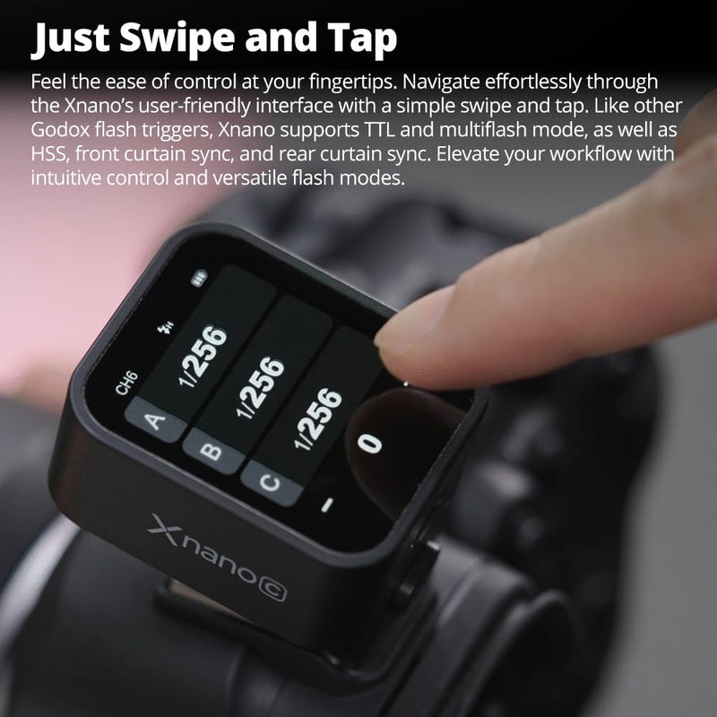 Godox X3N X3 N X3-N Trigger, Godox Flash Trigger, Touch Screen TTL Wireless Flash Trigger, with TCM Conversion, Built-in 3.7V 850mAh Li-Ion Battery, Approx 7 Days Standby for Nikon Cameras (X3-N)