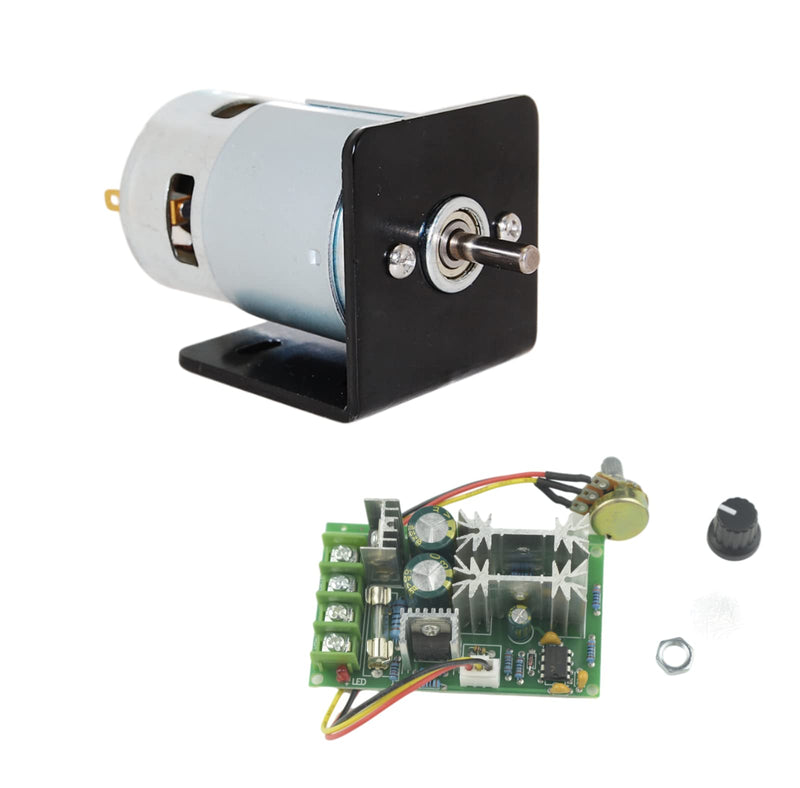 CONQUERALL 775 Motor 12V 8000RPM/24V 16000RPM High Performance DC Motor with Bracket and 20A Speed Controller 8000-16000RPM Motor+PWM+Bracket