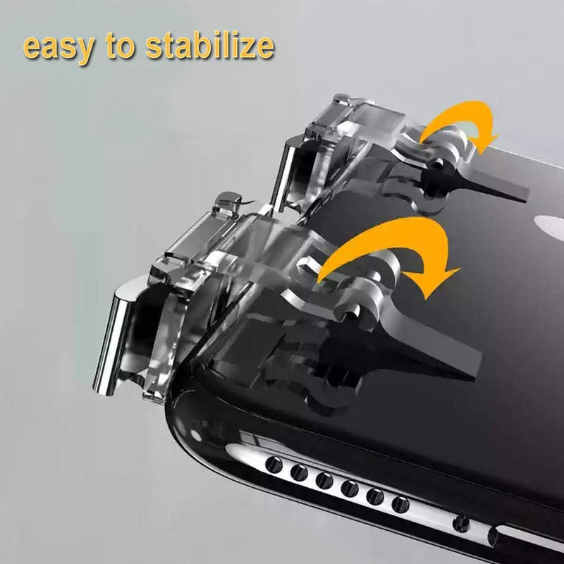 Mobile Game Controller Handle for Smartphone Gaming Trigger for PUBG/Rules of Survival Smartphone Game Controller Joystick for Android Smartphone Joypad (R8 Handle)