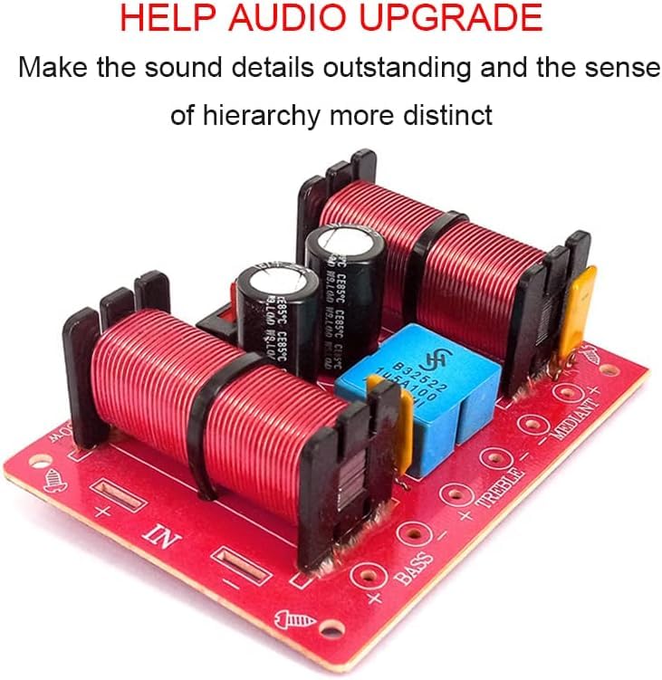 3 Way Speaker Crossover, 150W 3 Way 3 Speaker Unit HiFi Home Speakers Audio Frequency Divider Crossover Filters