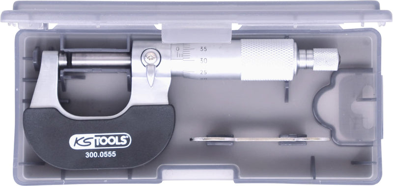 KS Tools 300.0555 outside micrometer, 0-25mm 0-25 mm
