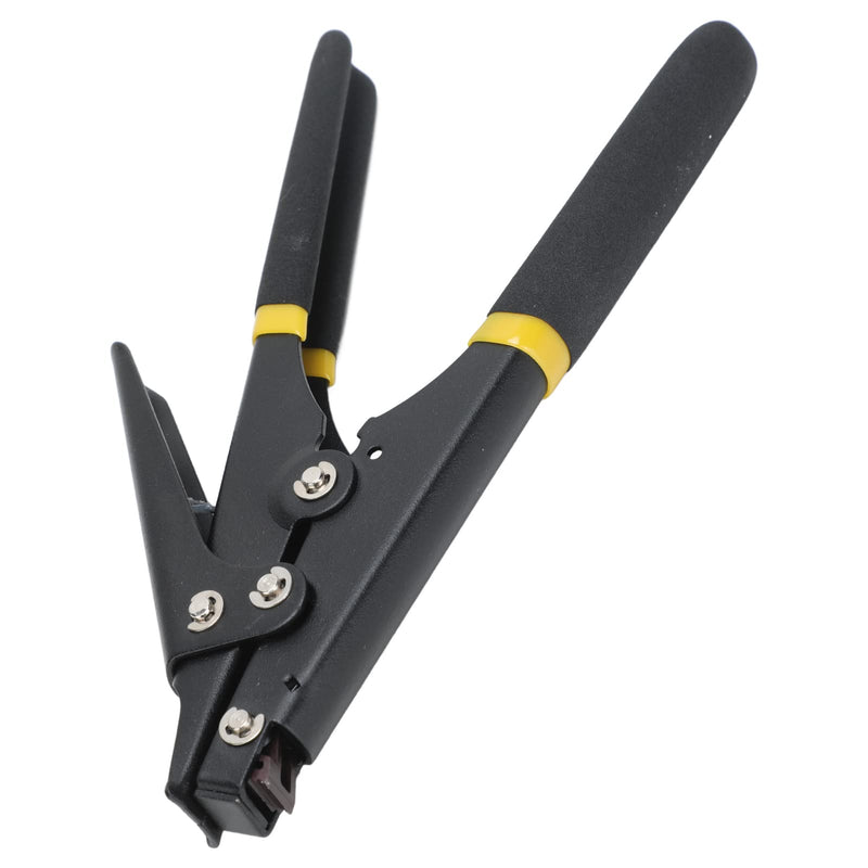 Fdit Cable Tie Gun, Adjustable Tension Flush Cut Zip Tie Fastening Tool Wear for Tensioning and Cutting (Black)