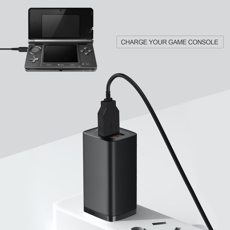 3DS USB Charger Cable Power Cord for New 3DS/New 3DS XL/3DS XL/3DS/New 2DS XL/New 2DS/2DS XL/2DS/ DSi/DSi XL (3.9ft/120cm) (1) 1