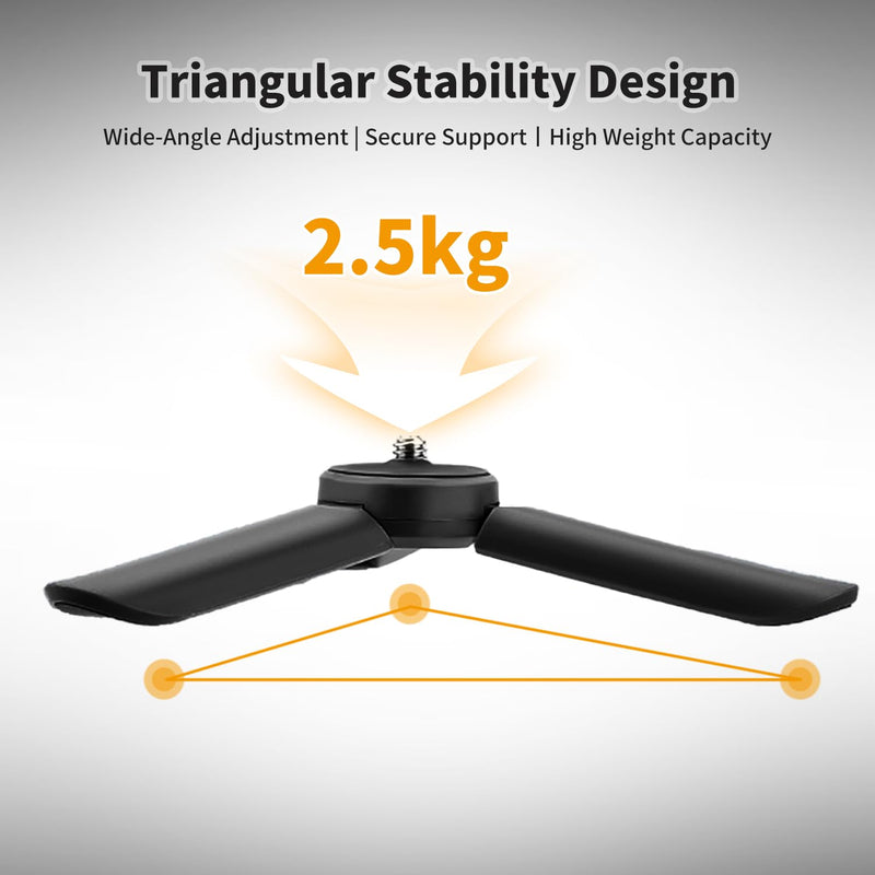 Mini Tripod+Cage for Insta 360 X5, Protective Frame Case with Adapter for Selfie Stick/Mic/Flash Light,Quick Release Interface for Insta 360X5 Accessories