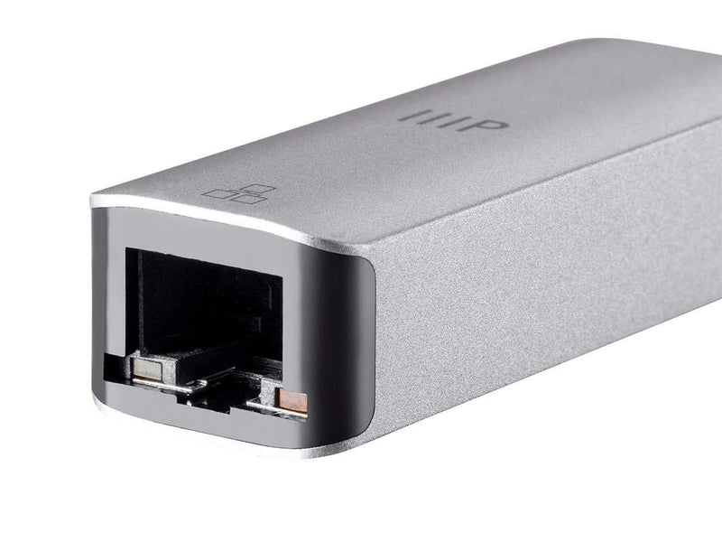 Monoprice USB-C Gigabit Adapter - Speeds up to 1000Mbps, Aluminum Body, Compact, Plug-n-Play, Compatible with Windows and MacOS - Consul Series