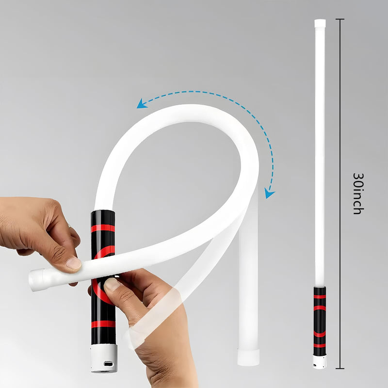Bendable Led Light with High Lumen & 3 Brightness Modes，30" Portable Rechargeable Flexible Led Work Light for Car Repairs