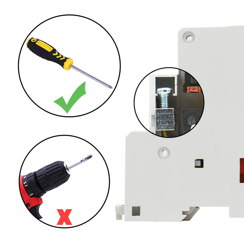 Heschen Household AC Contactor CT1-20 Ie 20A 2 Pin Two Normal Open 220V Coil Voltage 35mm DIN Rail Mounting