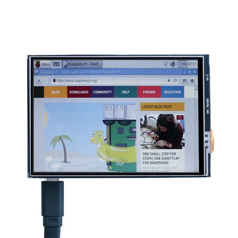 ELEGOO Display 3.5" Inch TFT LCD Touch Screen Monitor 480x320 for Raspberry Pi with All Data and Touch Pen (SPI Interface)