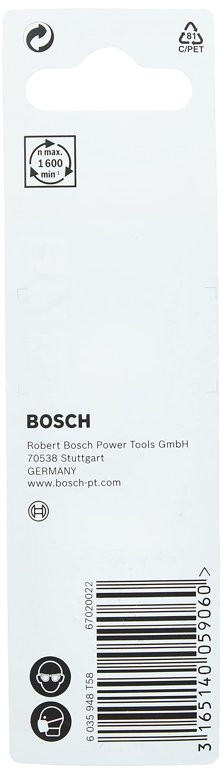 Bosch Professional Wood Twist Drill Bit Diameter: 3 / Total Length in mm: 61 Ø 3mm Diameter: 3 mm