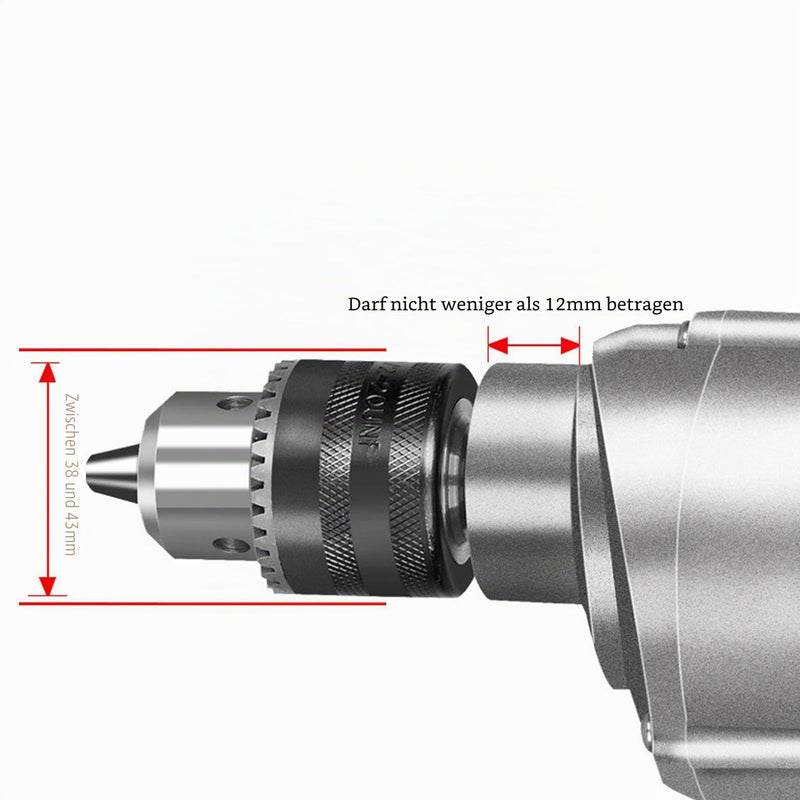 Ejoyous Square Drill Adapter, Square Holes Drill Adapter Holder Square Drill Stand for 38 mm - 43 mm Bench Drill Hand Drill Precise Drilling