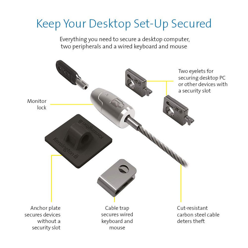 Kensington Desktop, Peripherals & Accessories Locking Kit Locking Kit + Anchor Accessory