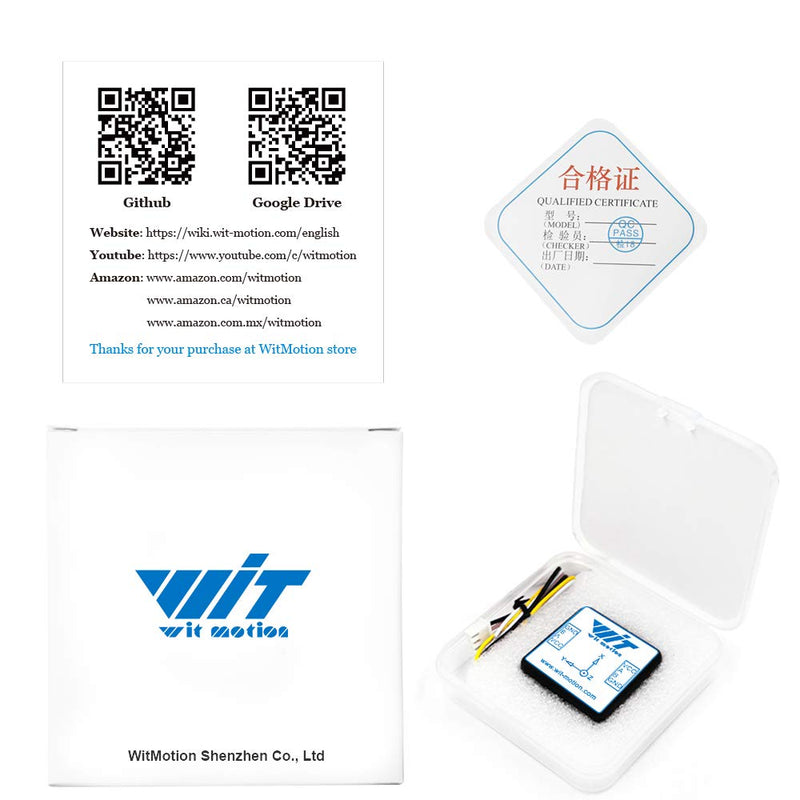 WitMotion WT901C-485 mpu9250 High Precision Gyro + Accelerometer + Angle + Magnetometer, 9-Axis Digital Compass (Kalman Filtering, Modbus), 3-Axis Tilt Angle Inclinometer