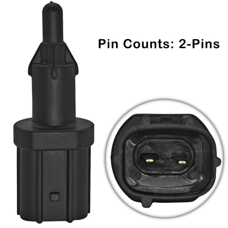 37880-P2A-004 Air Temperature Sensor with Connector Pigtail Harness - Compatible with Honda Civic, Del Sol, Insight - Replacement 37880P2A004 37880P2RA01 37880PA2004 37880-P2R-A01 37880-P2A-004