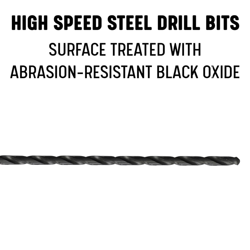 Drill America - DWDDL12X3/4X1/2 3/4" x 12" High Speed Steel Extra Long Drill Bit with 1/2"Shank, DWDDL Series 12" Length, Reduced Shank 3/4"