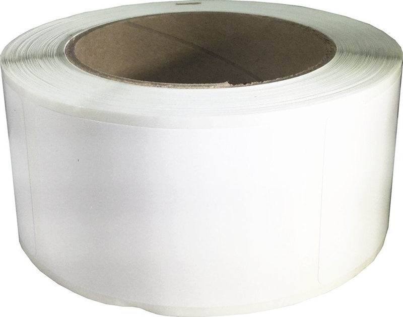 Removable Blank Food Rotation Labels, 2 x 3 Inch White Adhesive Stickers, 500 Total Labels on a Roll for Food Prep, Date Marking, and Kitchen Organization – Made in the USA