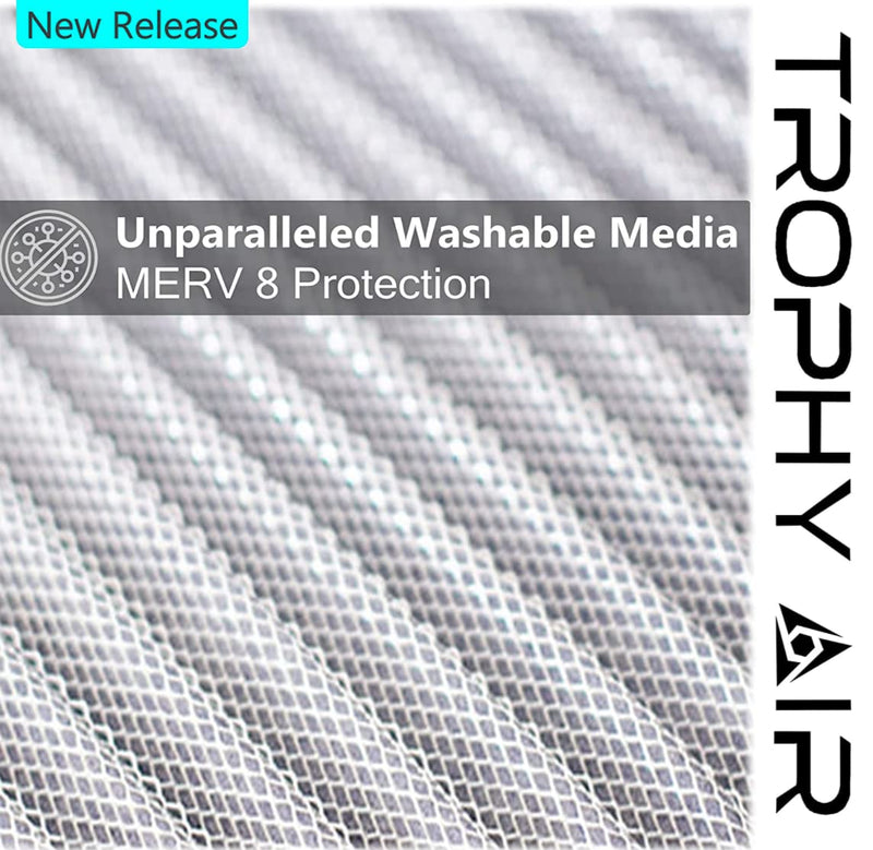 20x20x1 | Trophy Air | Merv 8 | Washable Furnace Filter | Lifetime HVAC & Furnace Air Filter | Washable | Superior particle-holding Ability | Premium Quality Aluminum 20x20x1