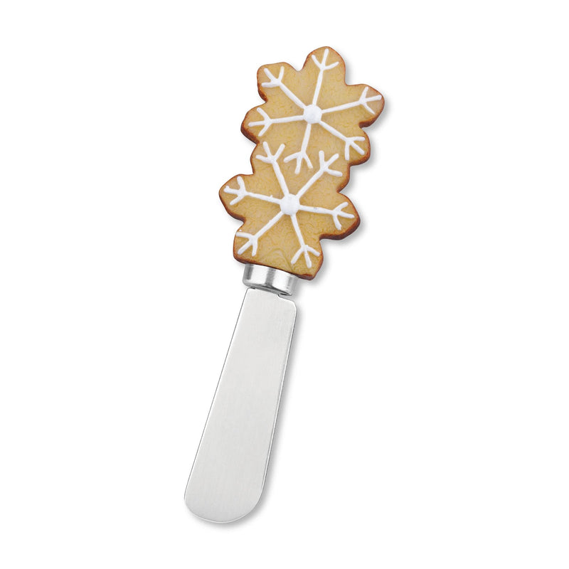 Supreme Housewares Sugar Cookie Themed Cheese Spreaders, Hand-Painted Resin Handles with Stainless Steel Blades for Spreading Cream Cheese, Butter, and Jam, Assorted Designs, Set of 4
