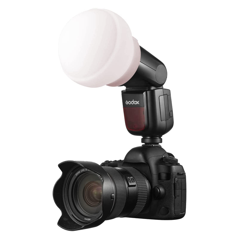 Godox AK-R22 Diffusion Dome for Godox AD100Pro Godox V1 Series Round Head Flash Godox AD200Pro(with H200R), Collapsible Light Modifier for Photography, Offers Even Soft Light