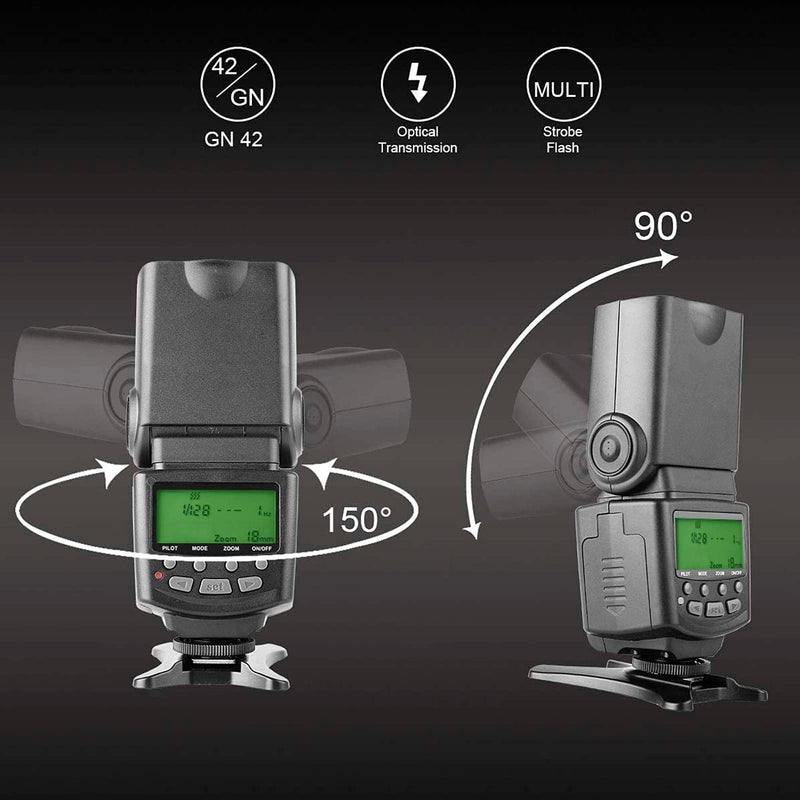 Meike MK430C E-TTL Speedlite Shoe Mount Flash Compatible with Canon 70D 77D 80D Rebel T7i T6i T6s T6 T5i T5 T4i T3i SL2 and Other EOS DSLR Cameras with Standard Hot Shoe