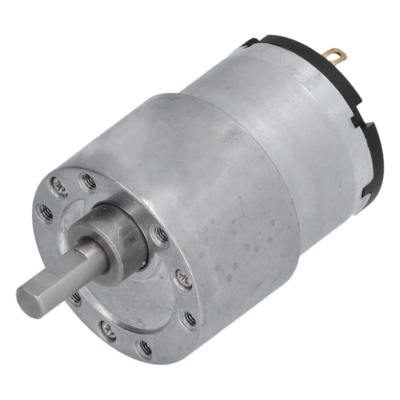 Gear Motor, DC 12V Gear Motor CW CCW Speed Reduction Copper Wire Motor with 6 mm D-Shaft JGB37-520, Gear Motor, Electric Fan Motors (320RPM) 320RPM
