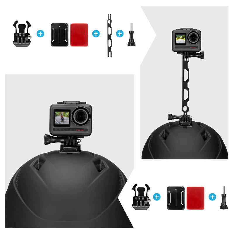 AKASO Action Camera Motorcycle Kit Compatible EK7000/EK7000 Pro/Brave 4/Brave 4 pro/Brave 7 LE/Brave 7/Brave 8/V50X/V50 Pro/V50 Elite/GoPro Hero 12 11 10 9 8/DJI/Apexcam Action Camera