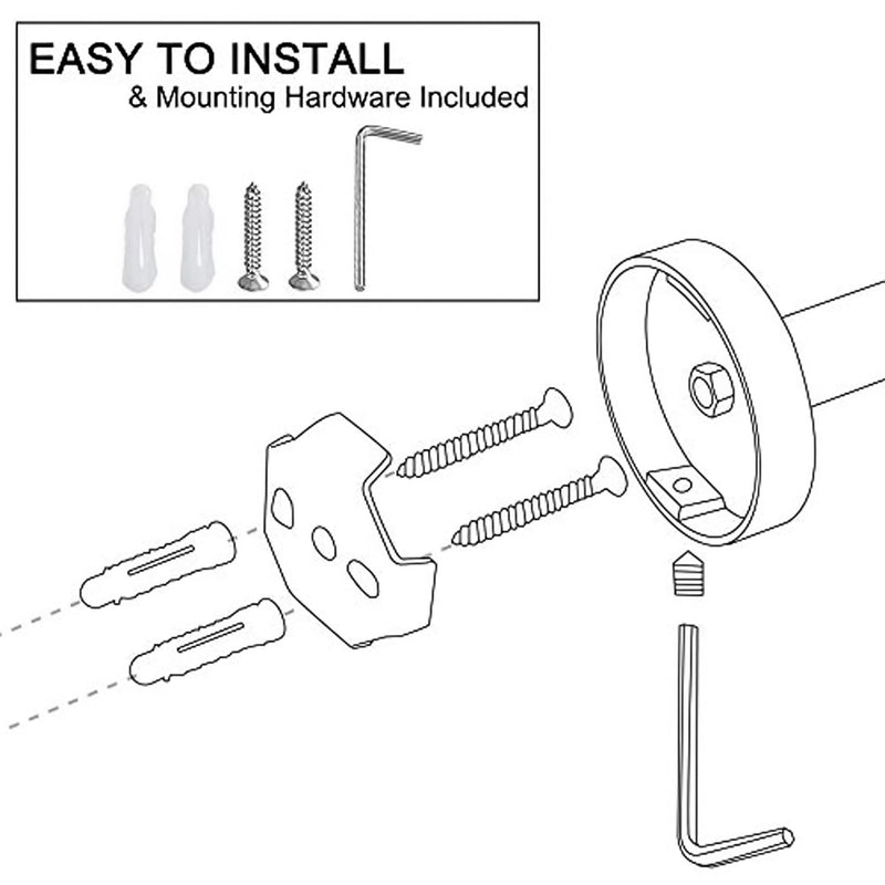 Lairuier Bathroom Hardware Set, 4-Piece Towel Holder Set Include Toilet Paper Holder,Towel Ring and 2 Towel Hooks Stainless Steel Wall Mounted Bathroom Hardware Accessories Set (Black and Gold) Black Gold Set A