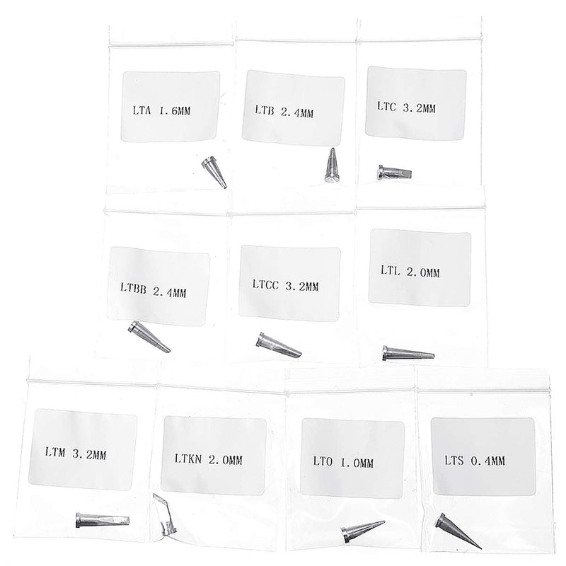Werse soldering iron tips for Weller WSD81 WSP80 WD1000 WP80 LT soldering iron tips, pack of 10