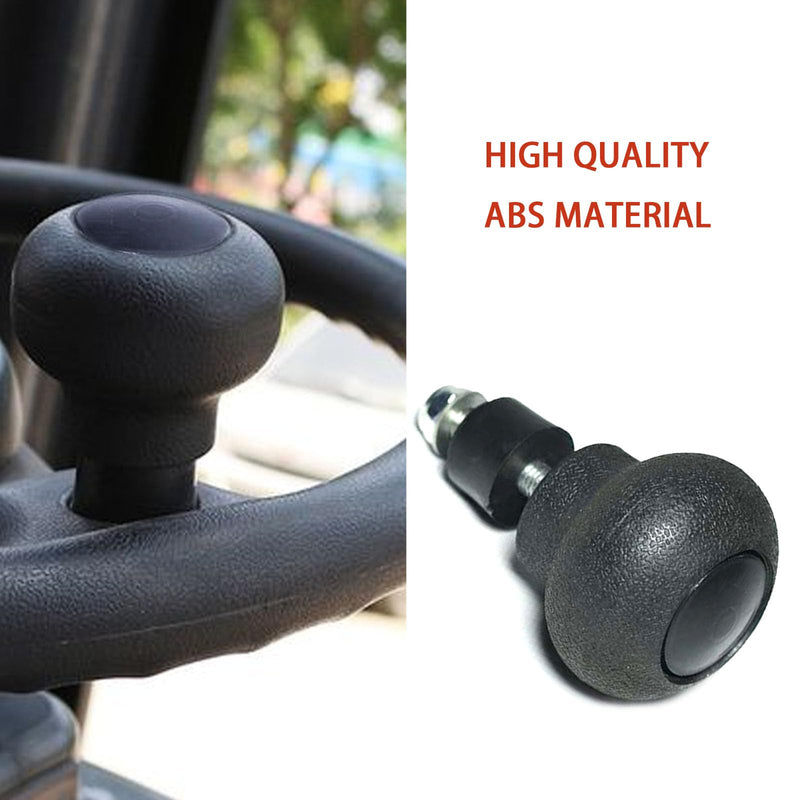 2Pcs Steering Wheel Knob Spinner, Steering Wheel Power Handle Spinner Knob Turning Aid Ball Tractor Forklift Accessories for Tractors, Forklifts, Trucks, Lawn Mowers, Cars, Boats