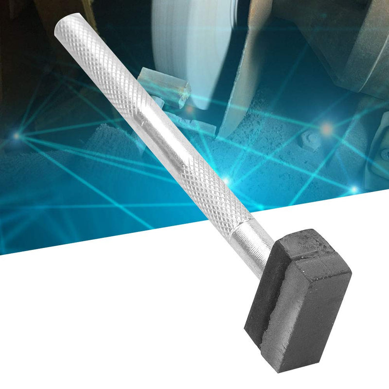 Grinding wheel dresser, diamond grinding wheel stone dresser tool knurled design with flat diamond coated surface for dressing grinding deburring wheels grinding wheel