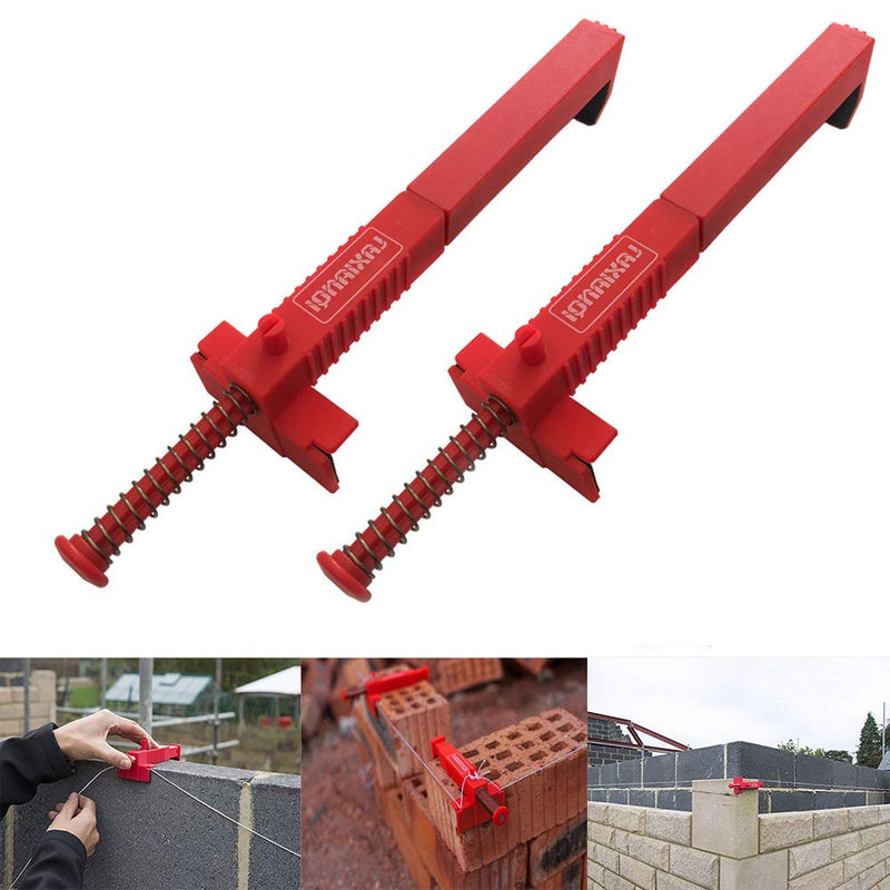 LXQ 7.9-9.4 Inch extended upgrade Brick Line Clips Line Runners Sold In Pairs,Red