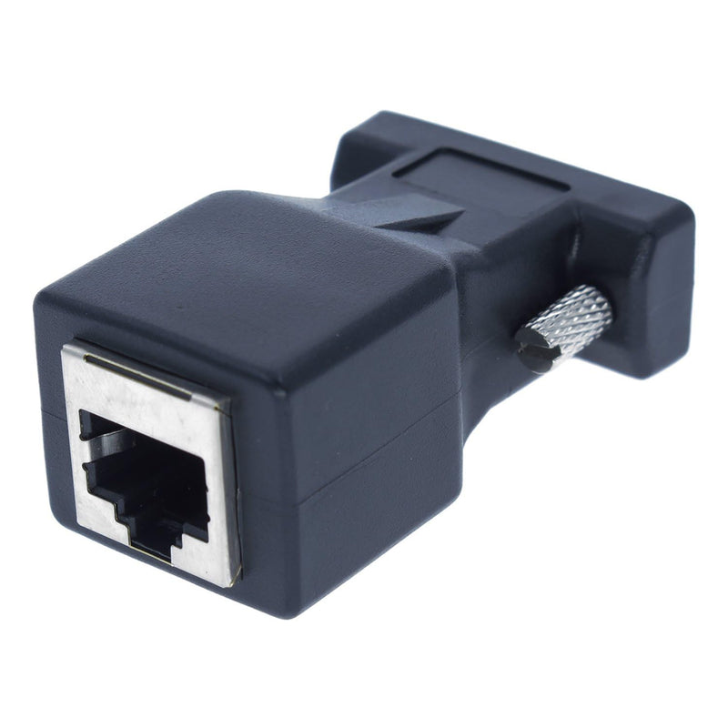 DB9 to RJ45 Adapter RJ45 to RS232 Converter RJ45 Female to 9 Pin Adapter DB9 Male Serial COM Port to Network Port Adapter