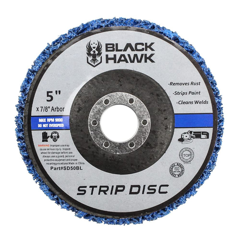BHA Easy Strip Discs Clean and Remove Paint, Rust and Oxidation 5” x 7/8” - 5 Pack 5” x 7/8”