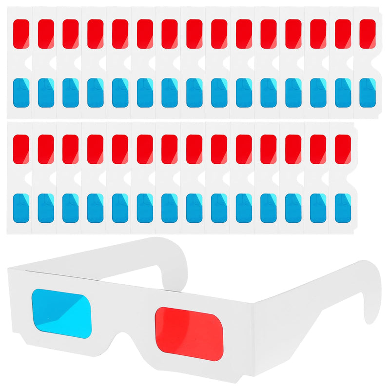 30pcs 3D Viewing Glasses, 3D Glasses for Movies at Home, Foldable and Lightweight Movie Glass for Kids and Adults, Perfect for Immersive Movie Experiences