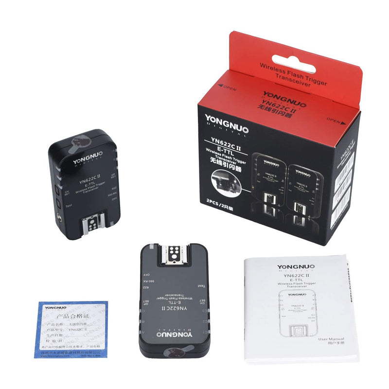 YONGNUO YN622C II Wireless ETTL Flash Trigger, with High-Speed Sync HSS 1/8000s for Canon Camera