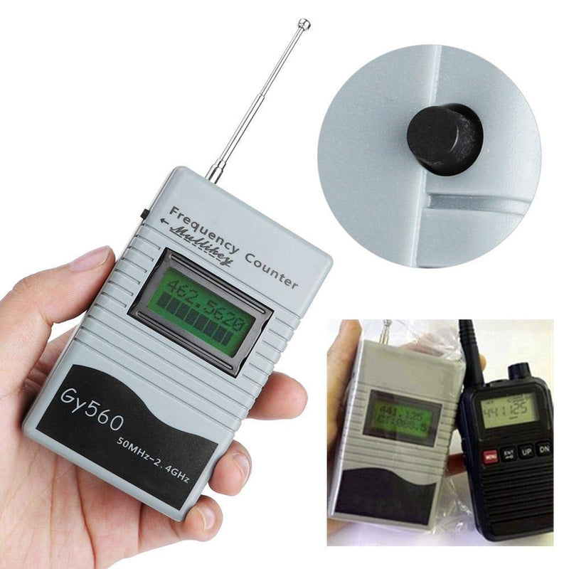 Car Frequency Counter, Car Walkie Talkie Frequency Meter, GY560 Portable 50MHz to 2.4GHz Frequency Counter Two-Way High Frequency Measuring Tool for Cars