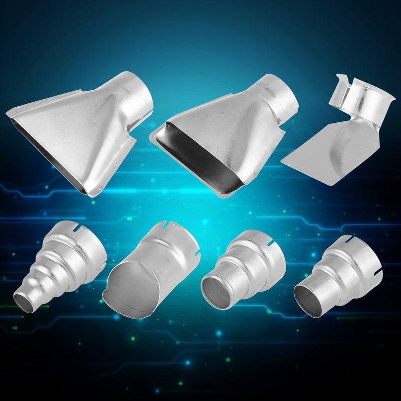 7pcs Hot Air Gun Nozzle Kit Hot Air Guns Accessories For Hot Air Soldering Station Repair Tool Accessories 35-40mm