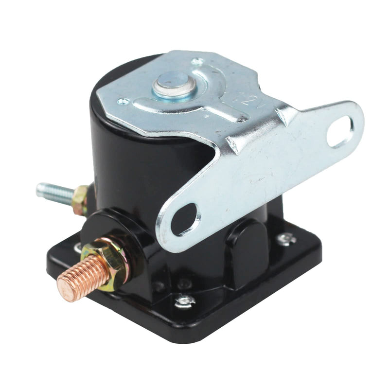 Hot Rod Starter Solenoid Relay 12V Replacement for 1956-up Fo-rd B6AZ-11450-A C6AF C7AF C9AF C3912 SW-3 SW3 D2AF11450AA 50-430 Black
