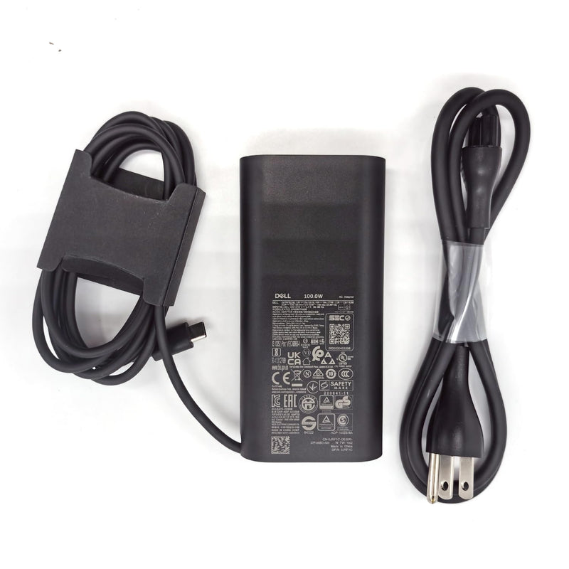 Dell 100W Laptop Charger USB C Type C GAN AC Adapter, XPS 14 9440 AC Charger, Latitude 9440 AC Adapter, Black, DA100PM220