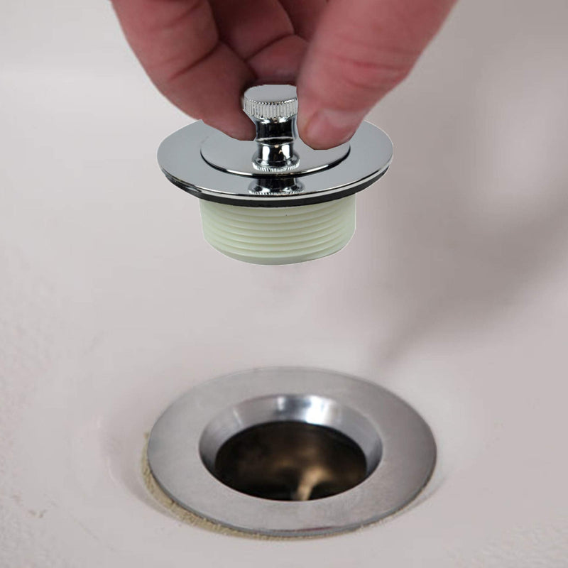 Danco Universal Lift and Turn Bath Drain Trim Kit with Overflow Plate, Chrome, (88966) 1 Pack