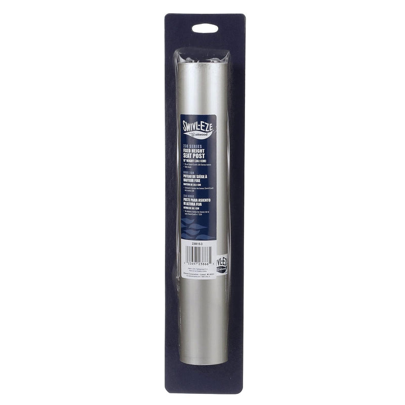 attwood Fixed Height 14.6" Seat Extension Post for 15" 238 Series Seat Pedestal Assembly 14.6-Inch