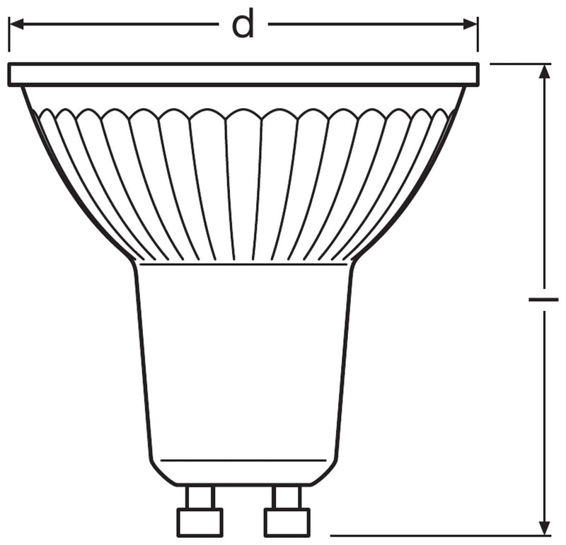 OSRAM LED Star Value PAR16 reflector lamp with 36 degree beam angle, GU10 base, 2.6 watts, warm white (2700K), replacement for conventional 35 watt spot lamps, pack of 1 single pack 35W replacement