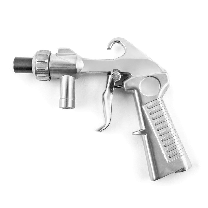 QWORK® sandblasting gun, with 4 ceramic nozzles, for sandblasters. Sandblasting gun + 4 ceramic nozzles