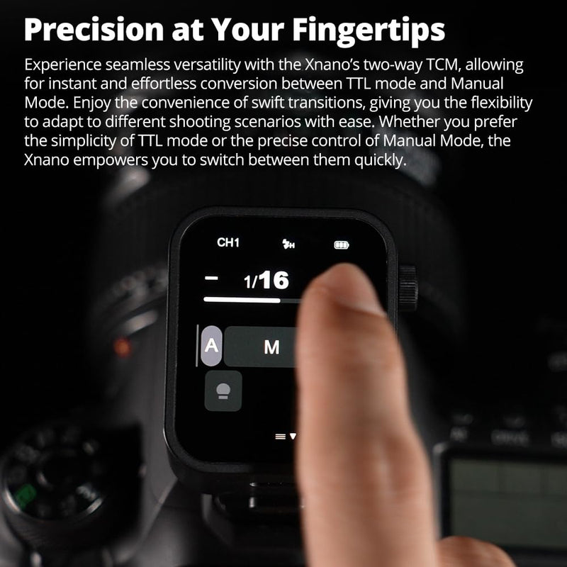 Godox X3N X3 N X3-N Trigger, Godox Flash Trigger, Touch Screen TTL Wireless Flash Trigger, with TCM Conversion, Built-in 3.7V 850mAh Li-Ion Battery, Approx 7 Days Standby for Nikon Cameras (X3-N)