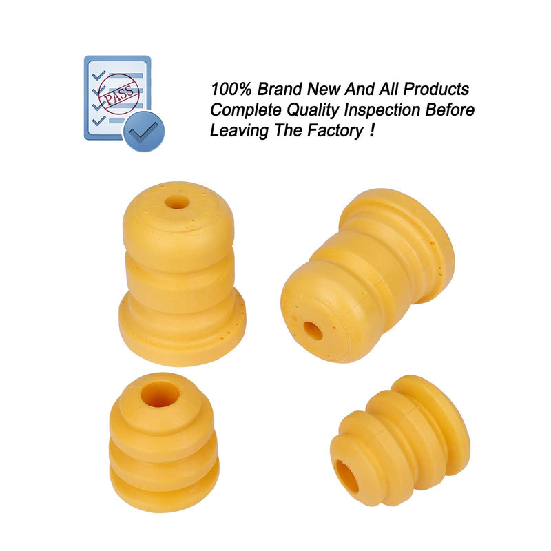 ONER Two Control Arm Bumpers and Two Control Rear Axle Bumpers,Compatible with Cadillac Escalade, Chevy Avalanche Silverado Suburban Tahoe,GMC Sierra Yukon Savana,Replace# 15153958 15039397