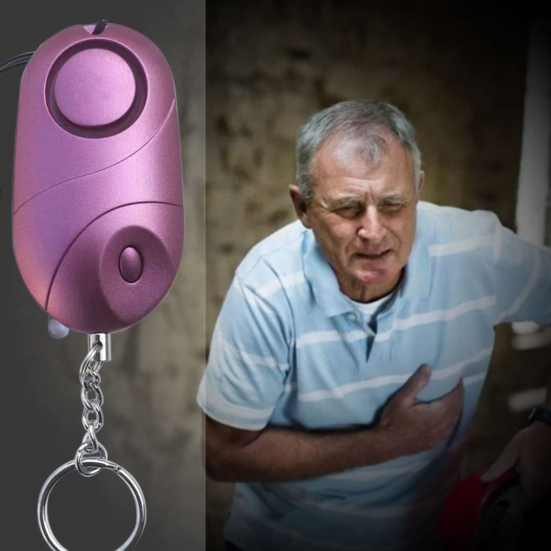 6-Pack Personal Alarms, 140dB Emergency Safety Siren with LED Lights - Women, Kids, and Elders(Multicolored) Multicolored
