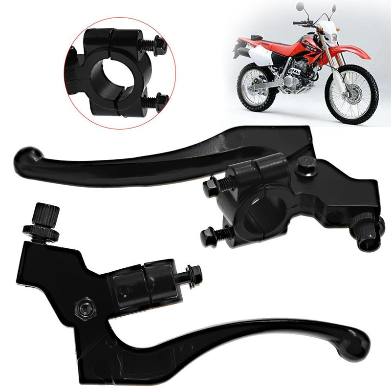 Left & Right Handle Bars Brake Clutch Handle Lever Perch Replacement for Honda C200 CR100 CR250 CR80R CRF100F CRF250L CRF450R XL100 XL250 XR100 XR250