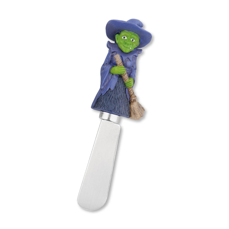 Supreme Housewares Spooky Cheese Spreaders, Hand-Painted Resin Handles with Stainless Steel Blades for Spreading Cream Cheese, Butter, and Jam, Assorted Halloween Designs, Set of 4