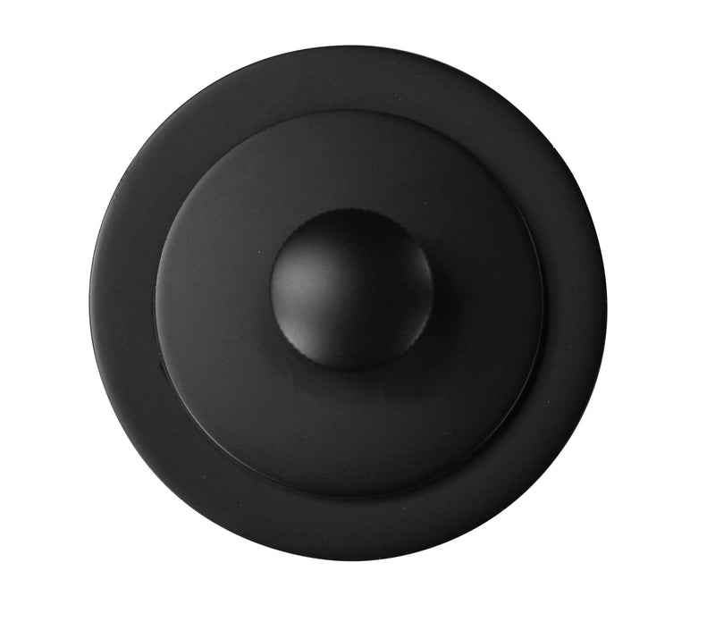Westbrass Twist & Close Tub Trim Set with Two-Hole Overflow Faceplate, Matte Black, D94-2-62 1-Pack
