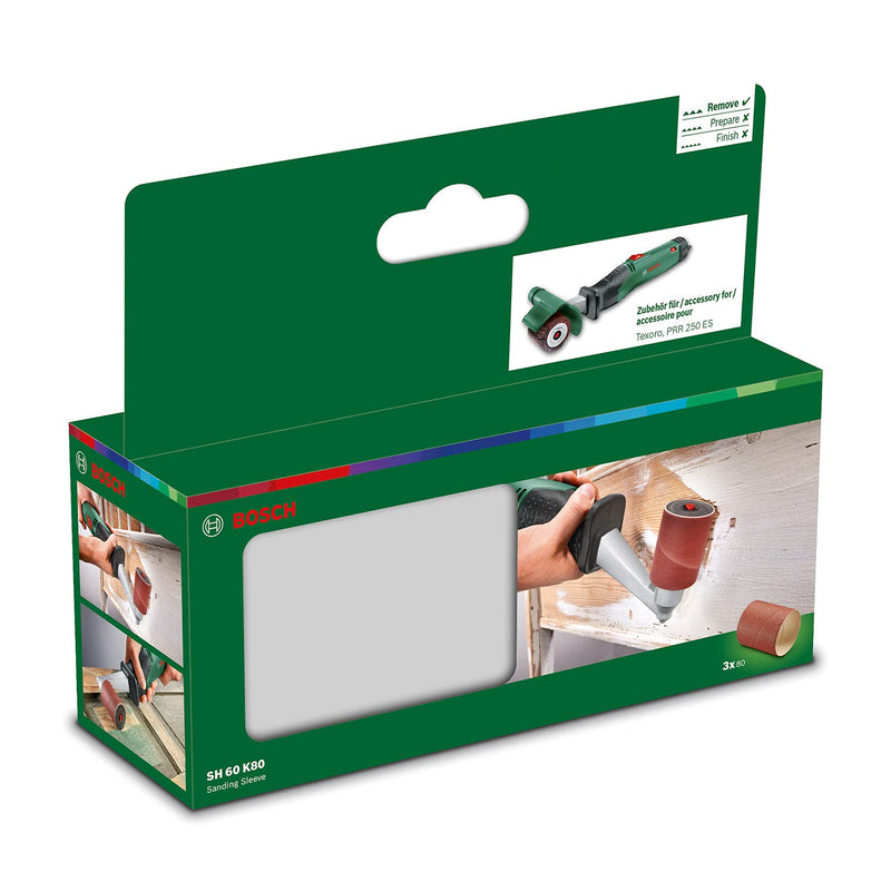 Bosch 1600A0014P Sanding Roller Sanding Sleeve SH60 K80 for Bosch PRR 250 Removing Roller Green Körnung 80